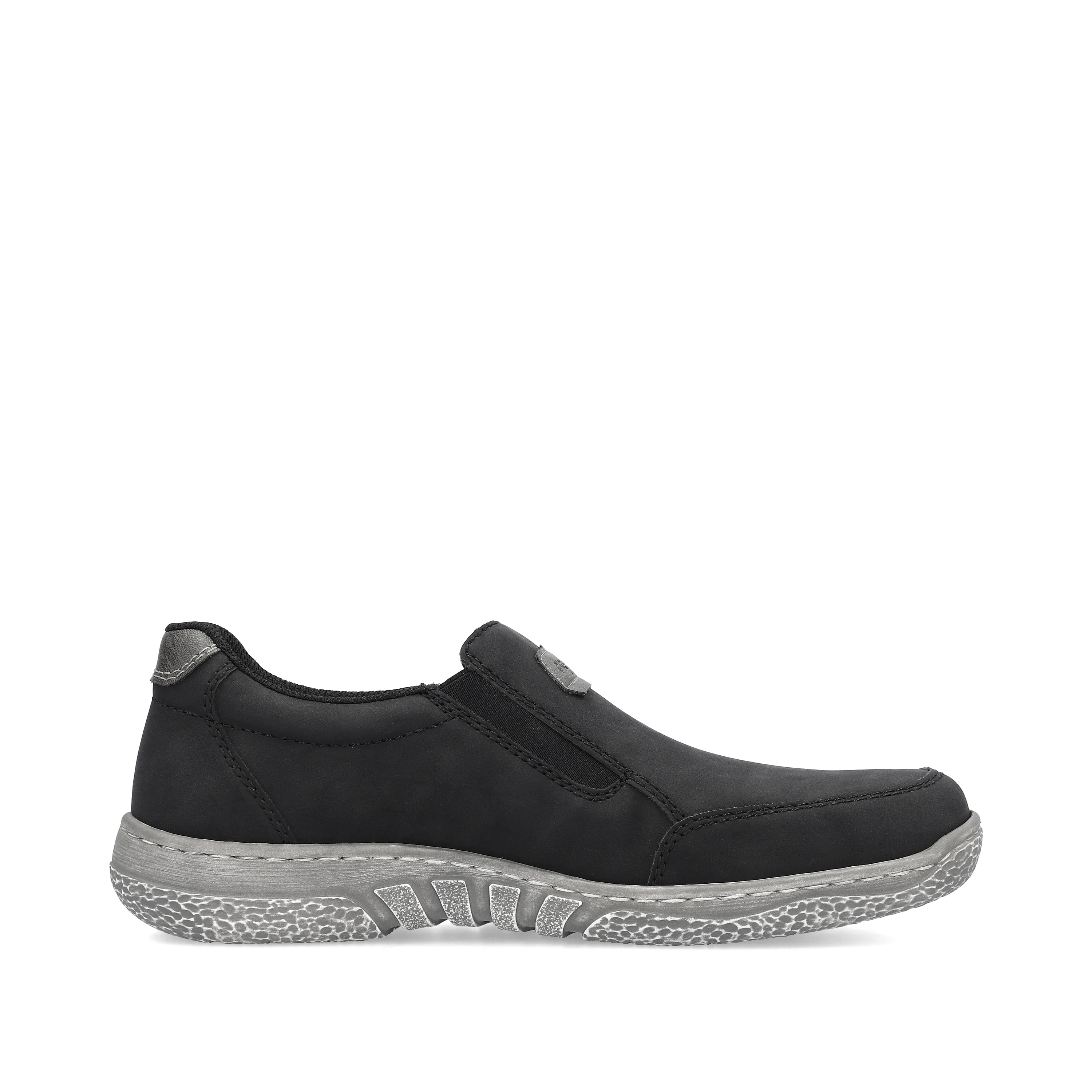 Rieker Herren Slipper asphaltschwarz