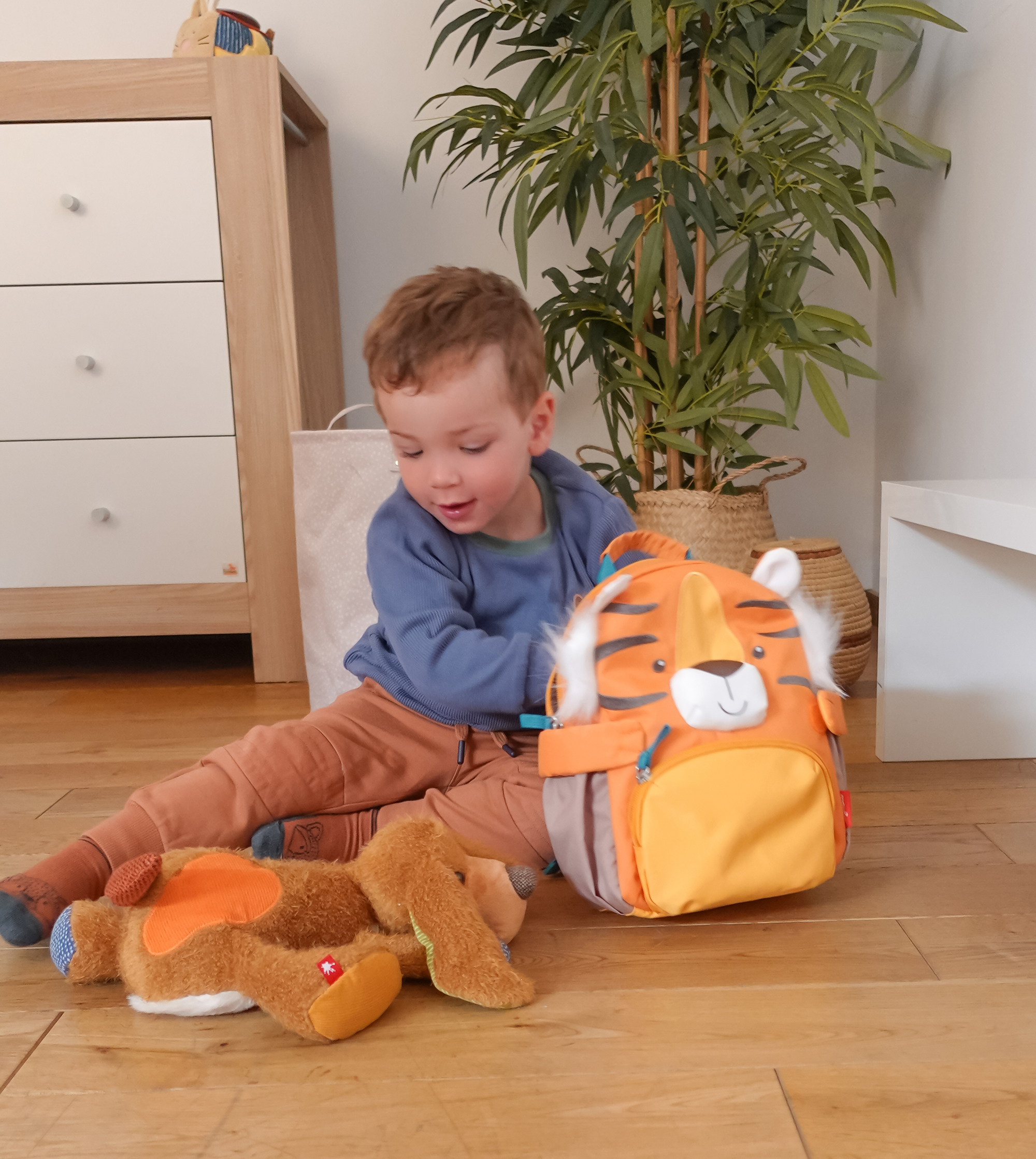 Kinder Pfötchen-Rucksack Tiger