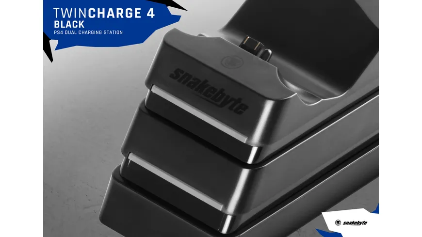 snakebyte PS4 Twin:Charge 4™ (black)