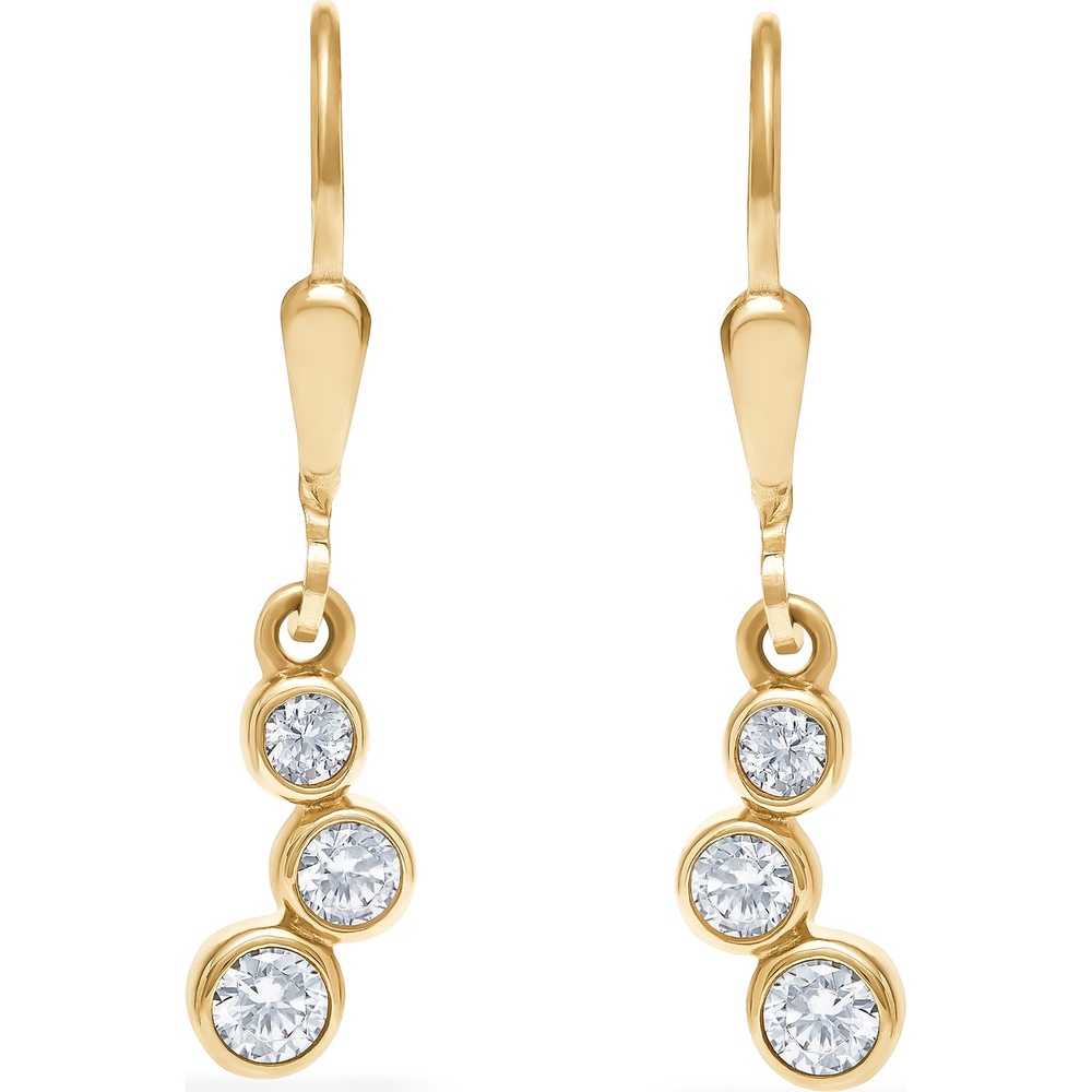 FAVS Boucles d'oreilles 375 Or jaune Boucles d'oreilles