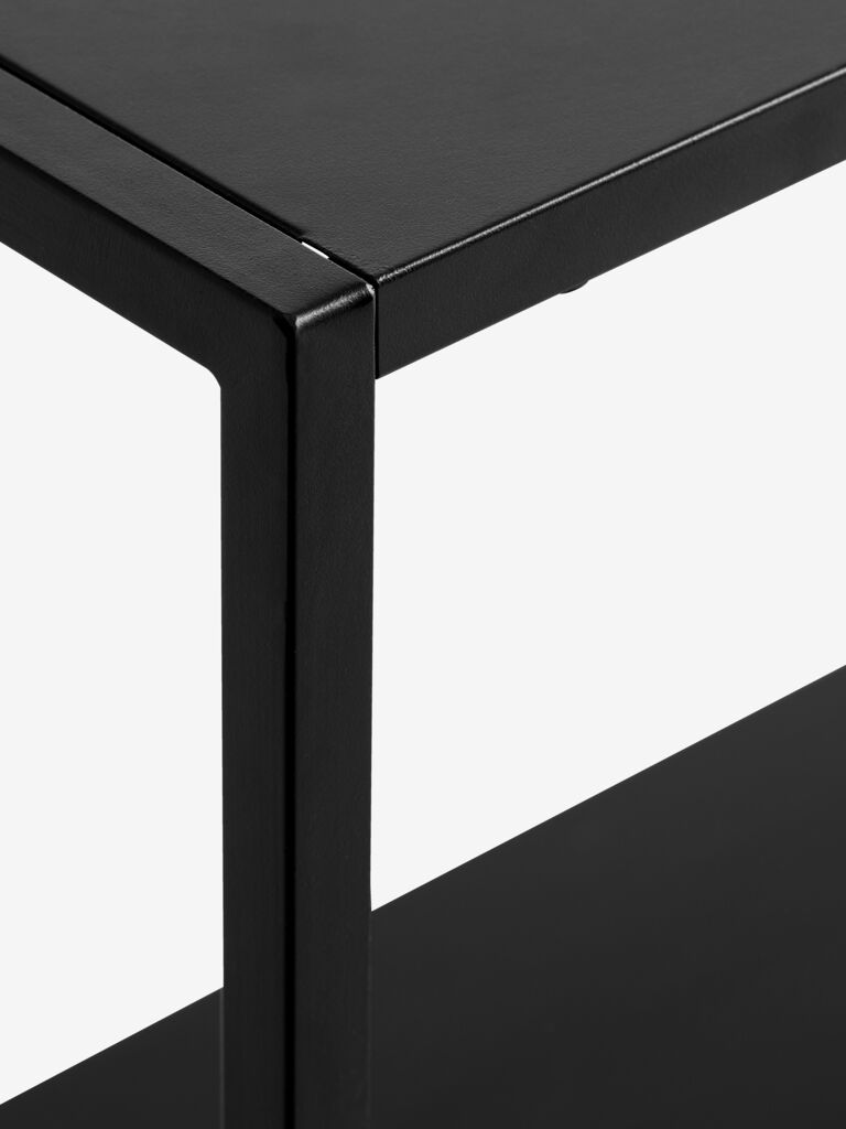 VIRUM Console VIRUM 26x80 avec étagère, noir