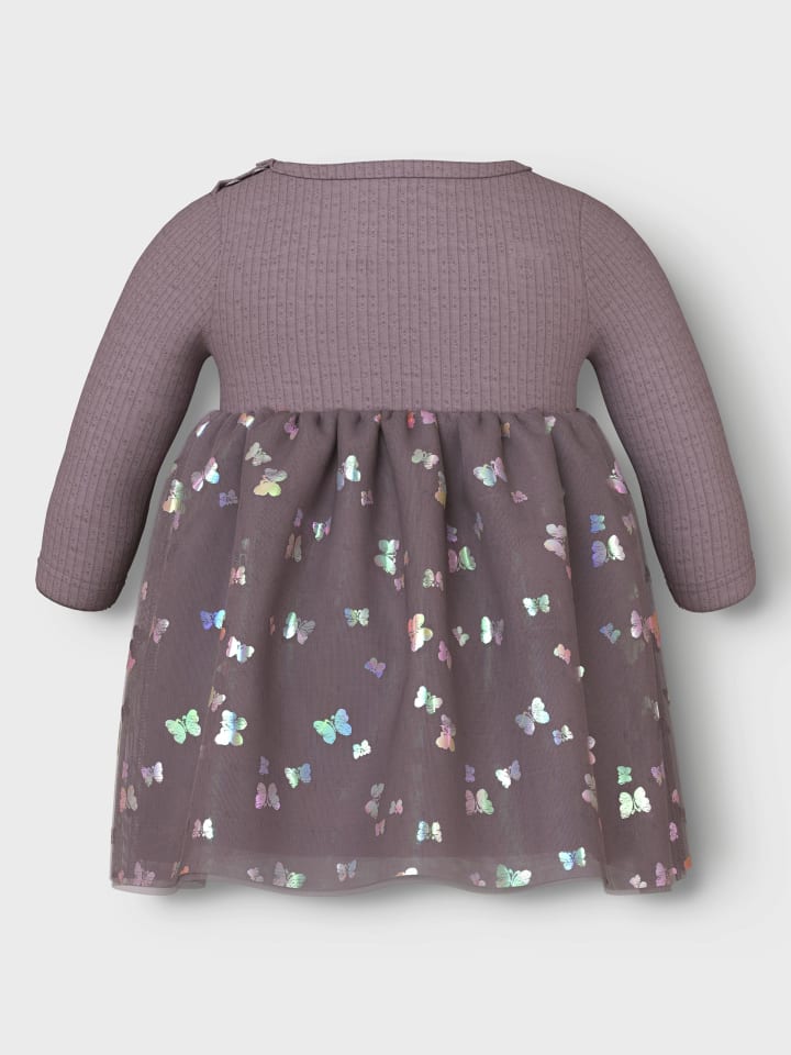 name it Langarmkleid NBFDIKKA LS DRESS in elderberry günstig kaufen