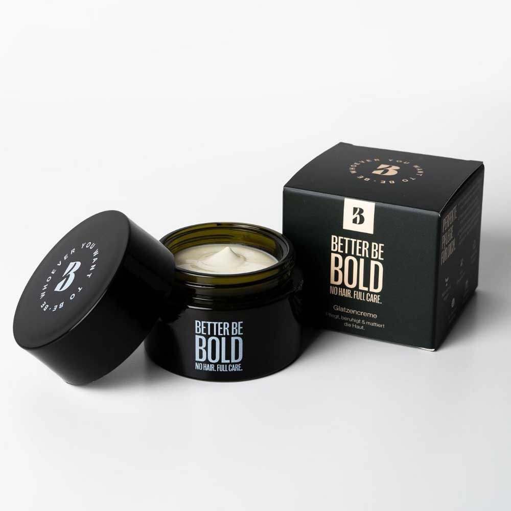 BETTER BE BOLD Kopfhautpflege Mattierende Glatzencreme (0-3mm) mit Anti-Shine-Effekt