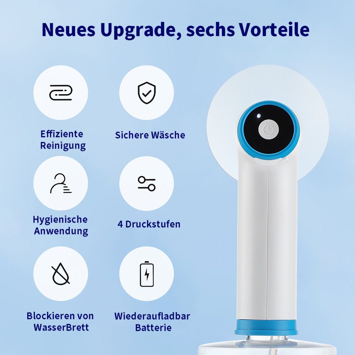 yozhiqu Ohrenreiniger Elektrisches Ohrenschmalz-Entfernungsset, Ohrspülsystem, 1-tlg., Tragbar, mit Ohrenschützern, 4 Modi für verschiedene Personengruppen