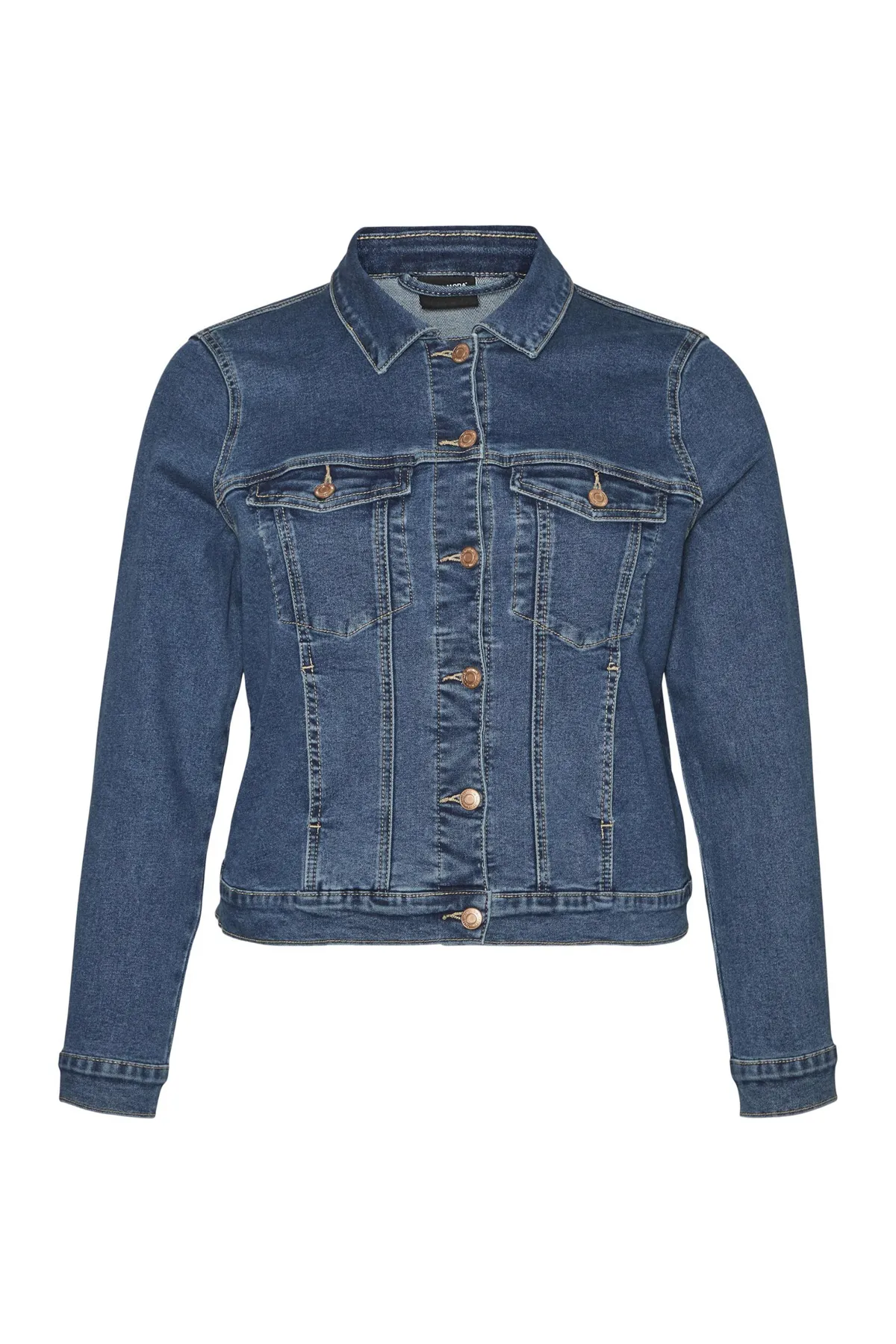 Veromoda Curve  Große Größen in Jacke - Blau - Regular Fit