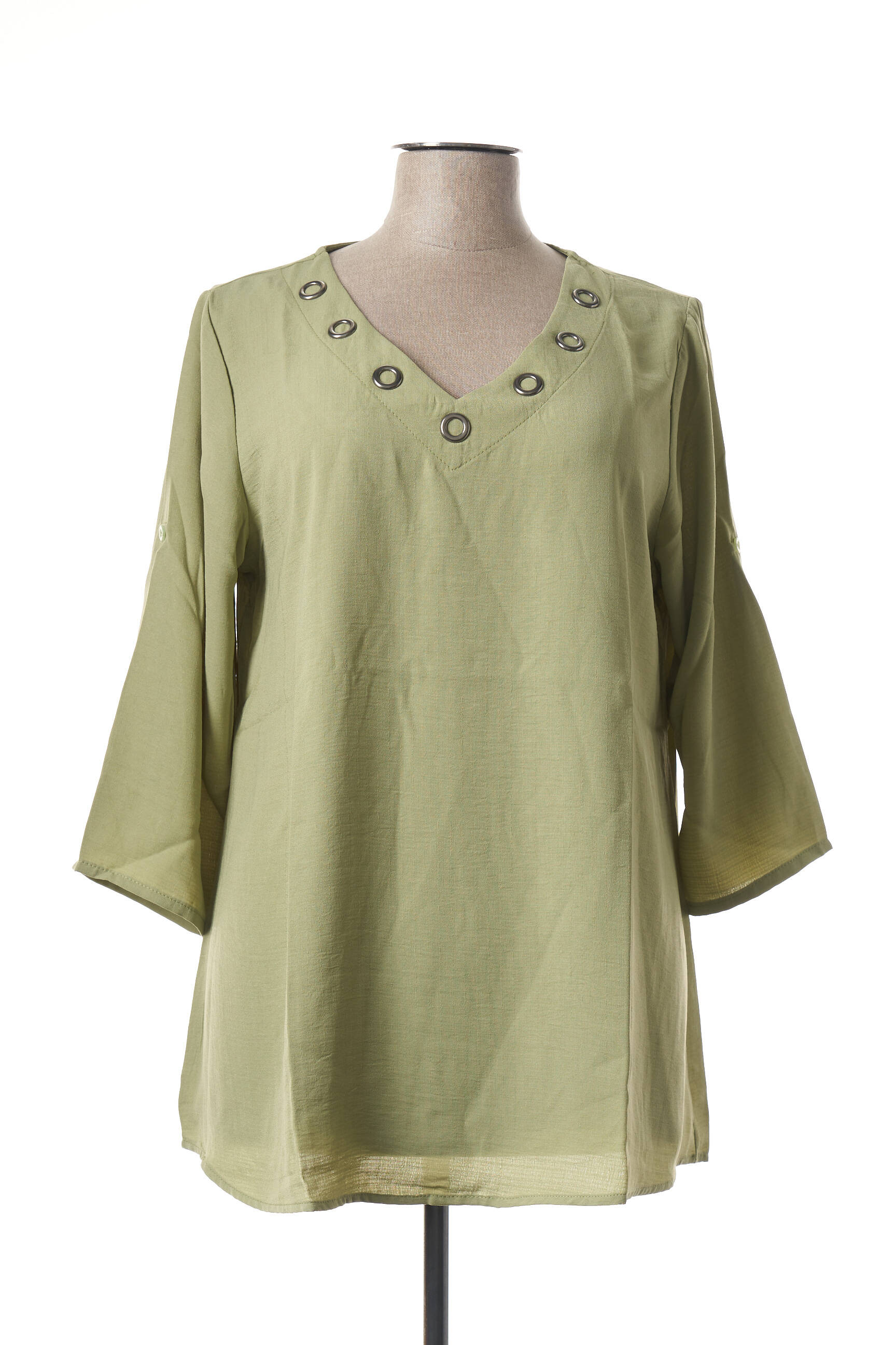 Multiples Tuniquemanchelongue Femme couleur vert