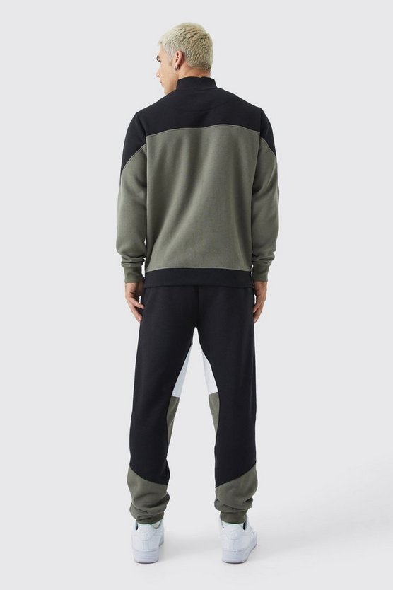 Man Colorblock Jogginghose