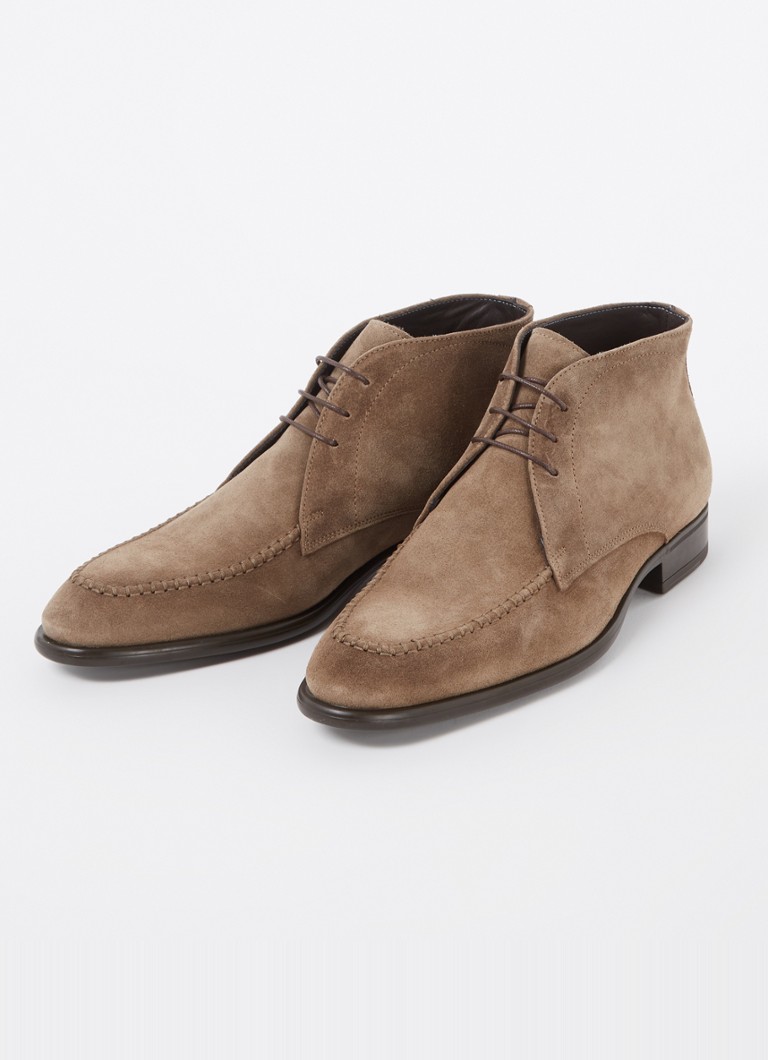Giorgio zamszowe, sznurowane buty typu chukka