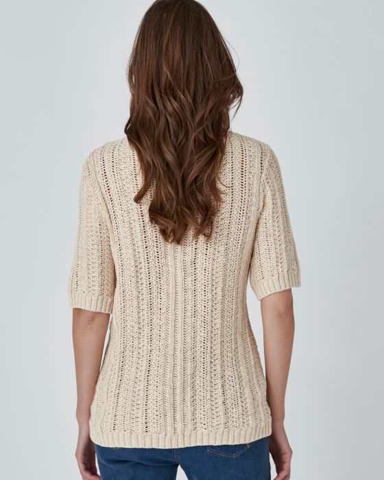 Pull effet crochet
