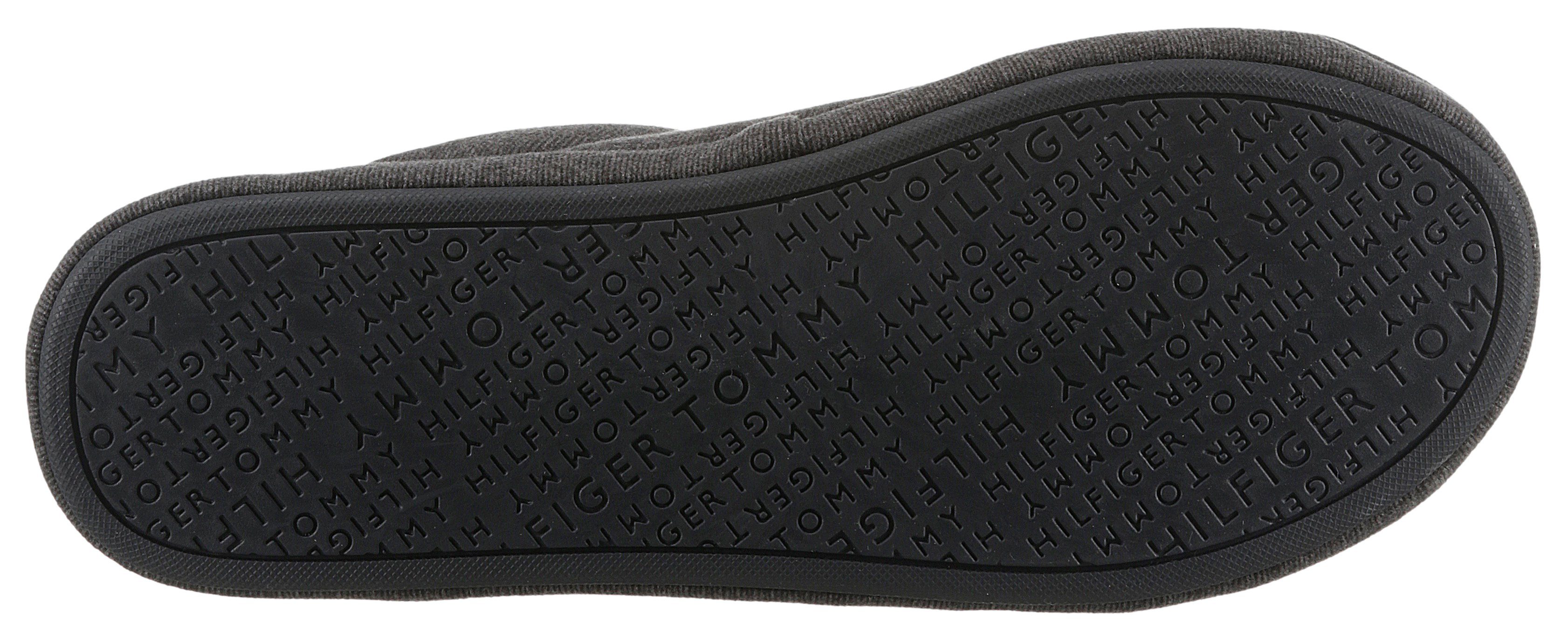 Tommy Hilfiger FLEECE HILFIGER HOMESLIPPER Pantoffel mit Logostickerei