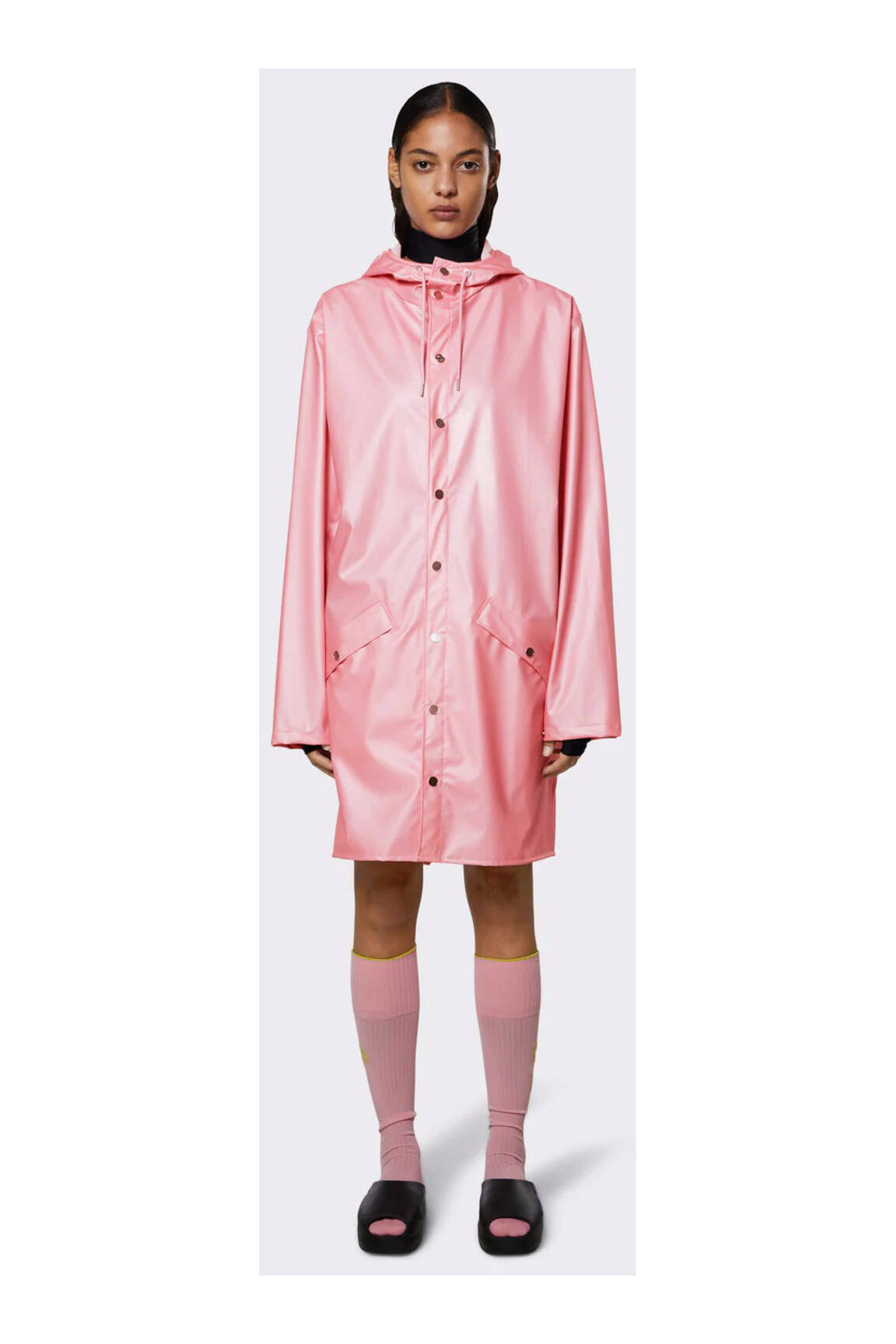 Rains Impermeables Trenchs Unisexe couleur rose