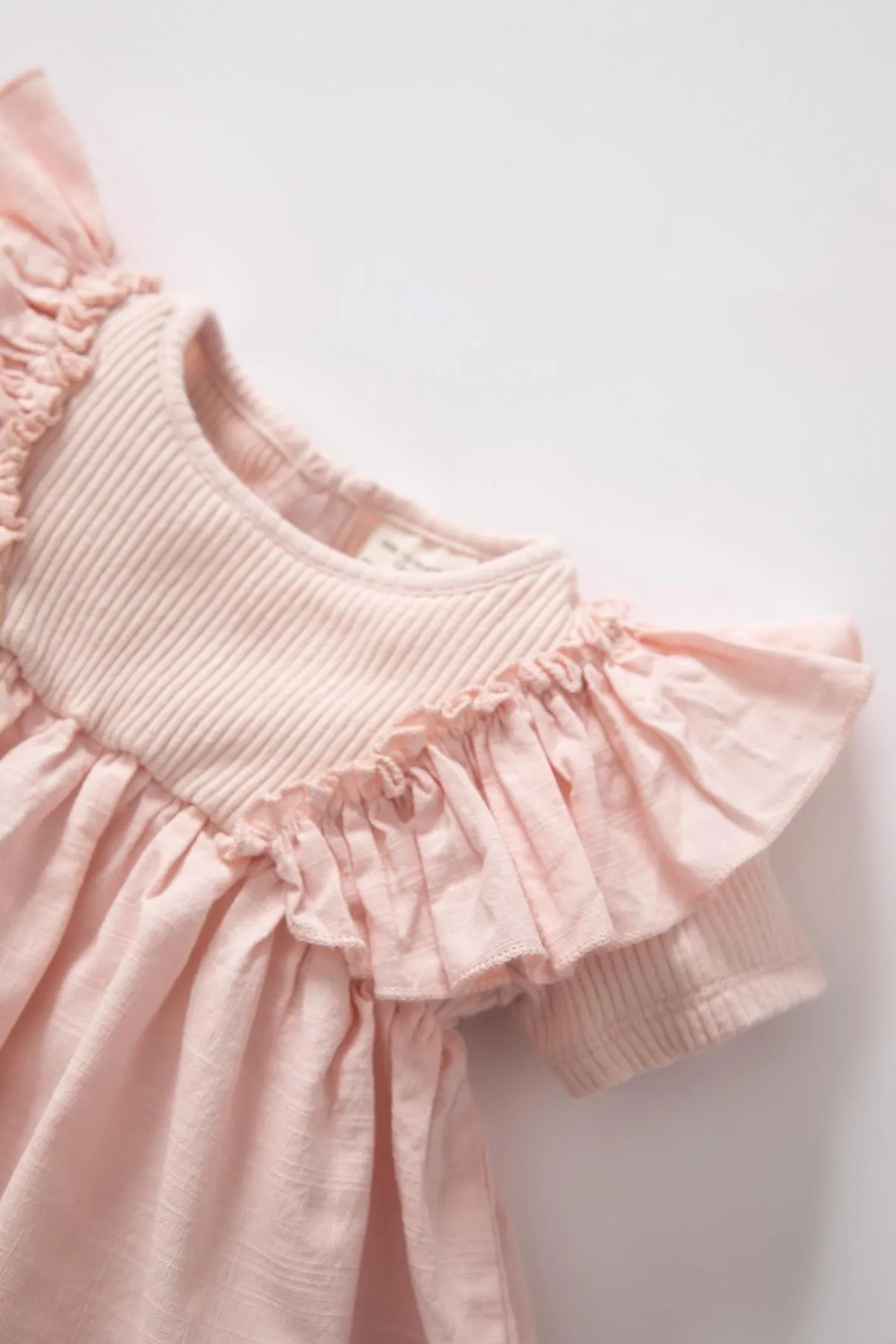 DeFacto  Geripptes Camisole-Kurzarm-T-Shirt mit Rundhalsausschnitt für Babys