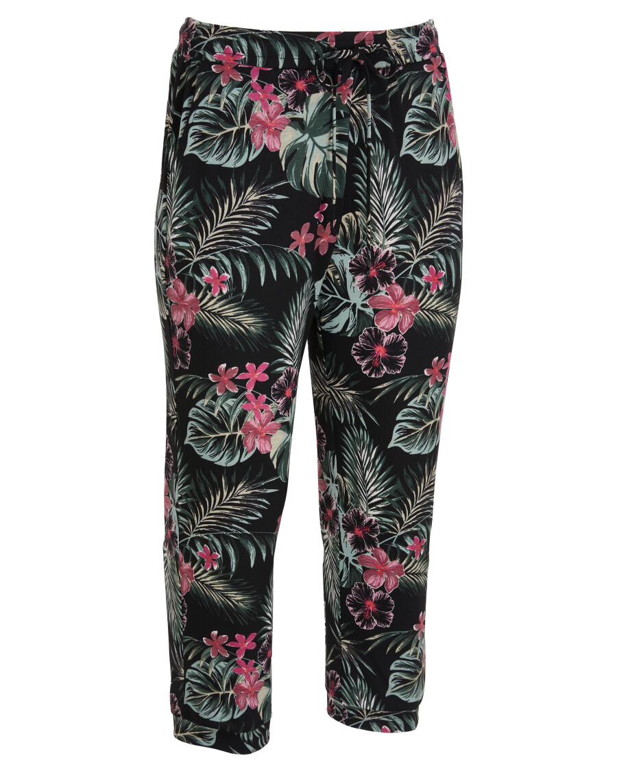 Hose mit Palmenblättern