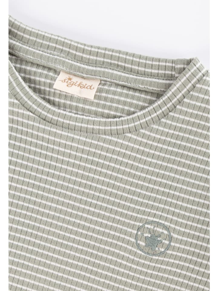 Sigikid Langarmshirt pink cockatoo in grün günstig kaufen
