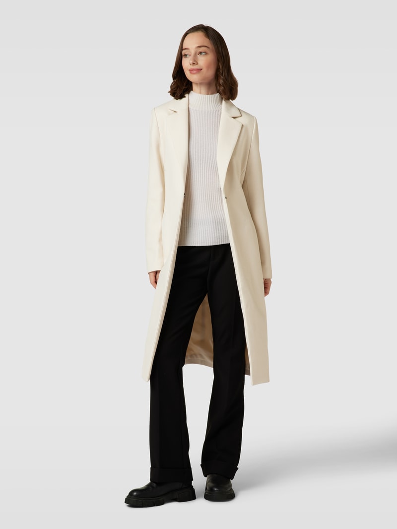 Mantel mit Bindegürtel in offwhite