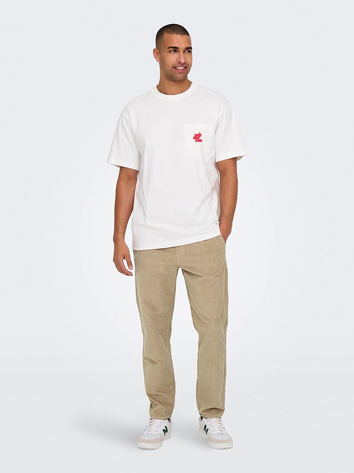 ONLY & SONS Hose in Beige günstig kaufen