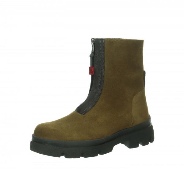 KANGAE Stiefelette - Olive/Kombi