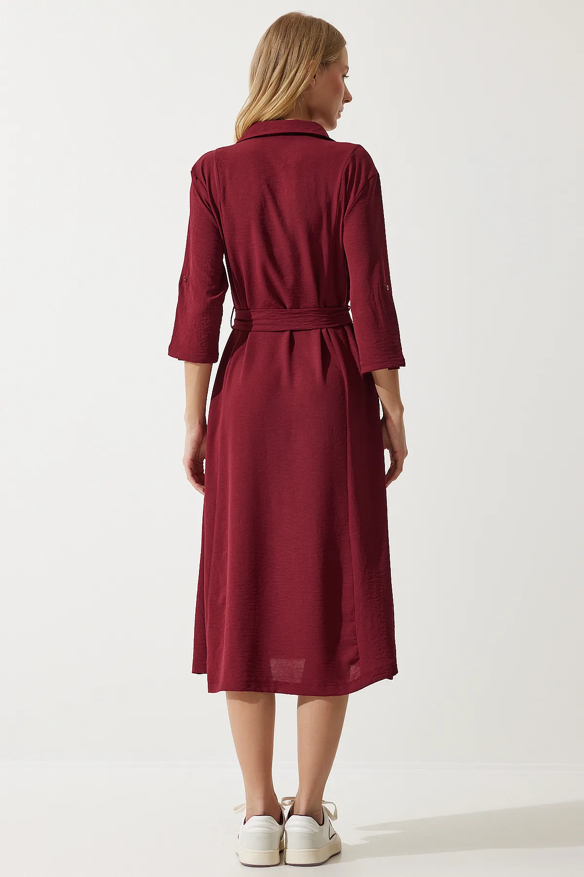 Happiness İstanbul  Kleid - Bordeaux - A-Linie