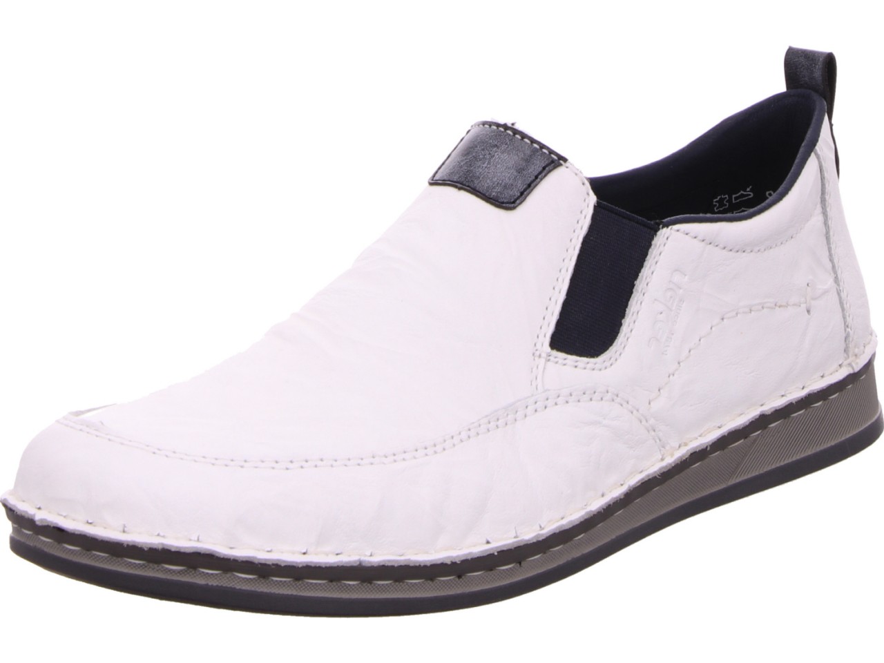 RIEKER Komfort Slipper weiss