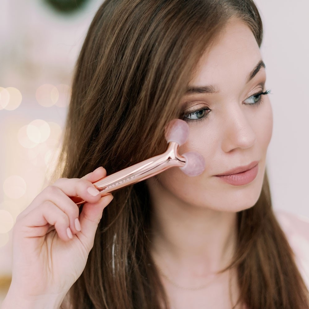 Crystallove Rosakvarts 3D Lift & Sculpt Gavesæt - Begrænset Oplag
