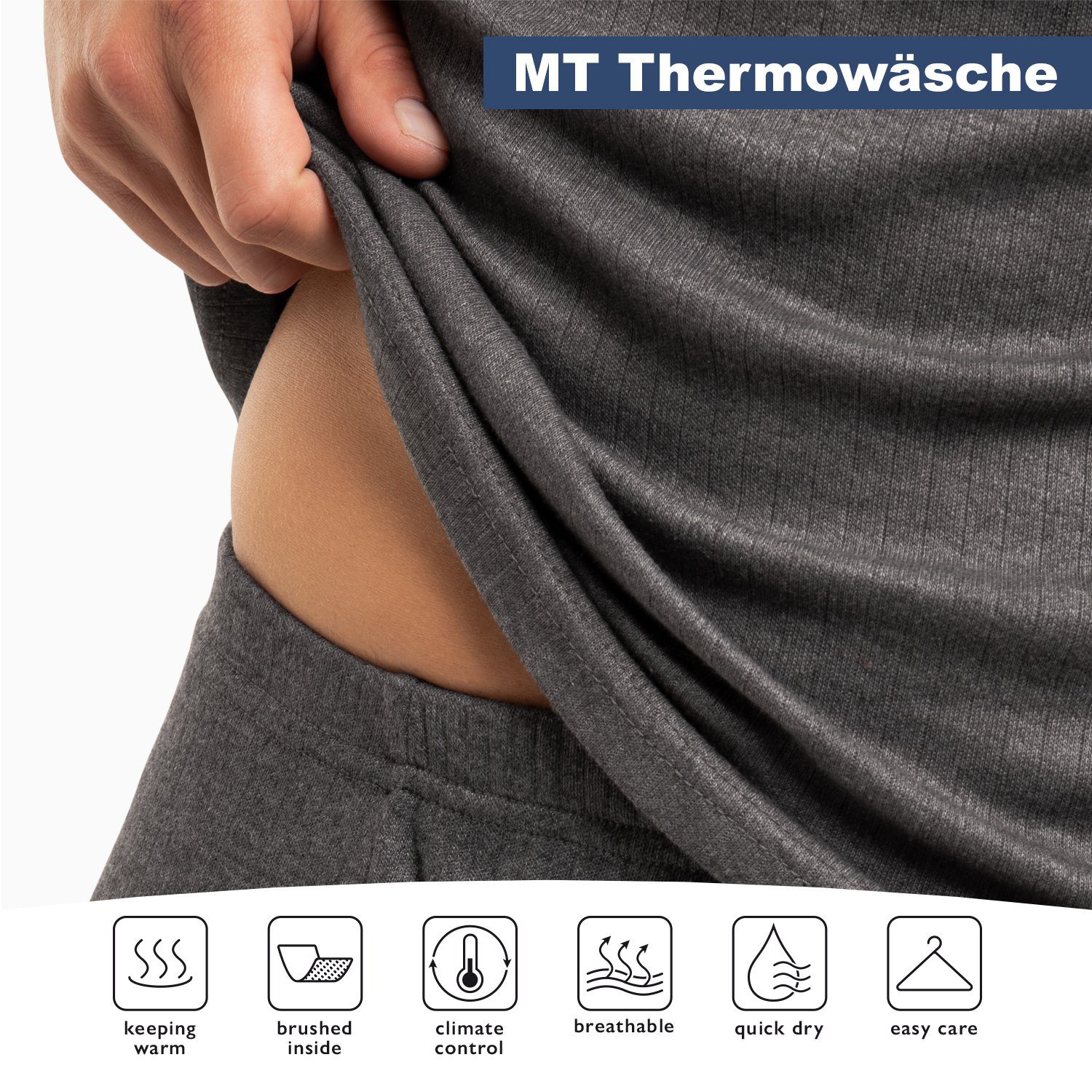 MT Funktionshose Herren Ski- und Thermounterhose Winter Unterhose
