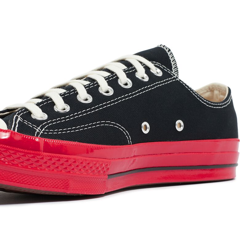 Comme des Garcons Play Red Sole Chuck Taylor 70 Low Top Black
