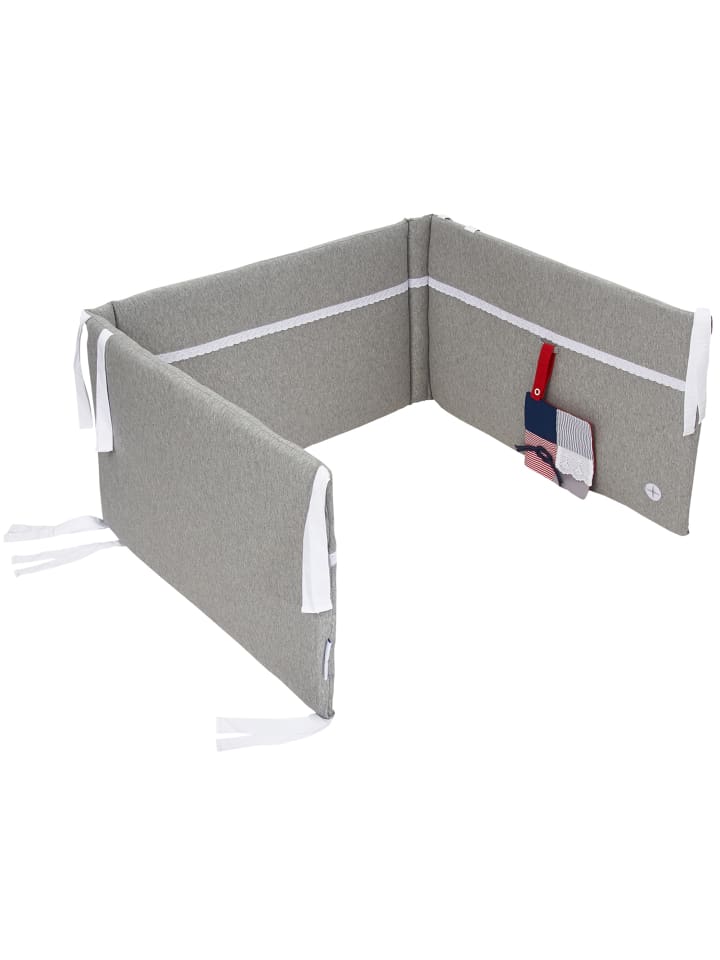 nordic coast company  Nestchen in Grau Spitze (L) 180 cm, (B) 35 cm  günstig kaufen onesize