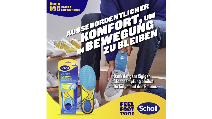 Scholl GelActiv Einlegesohlen EVERYDAY Größe L 40-46,5