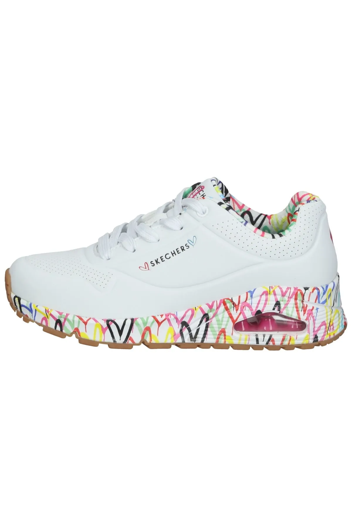 SKECHERS  Sneaker - Weiß - Flacher Absatz