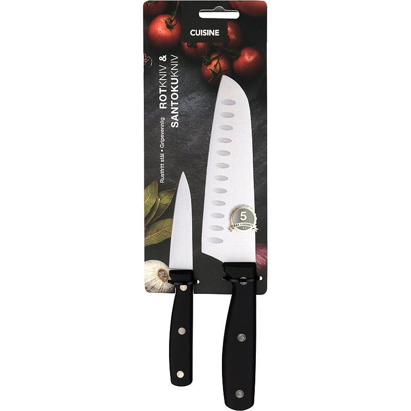 Cuisine Knivsett santoku/rotkniv Cuisine
