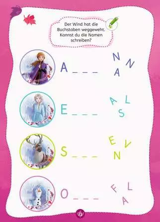 Disney Die Eiskönigin 2 Mein Vorschulblock: Lesen und Schreiben