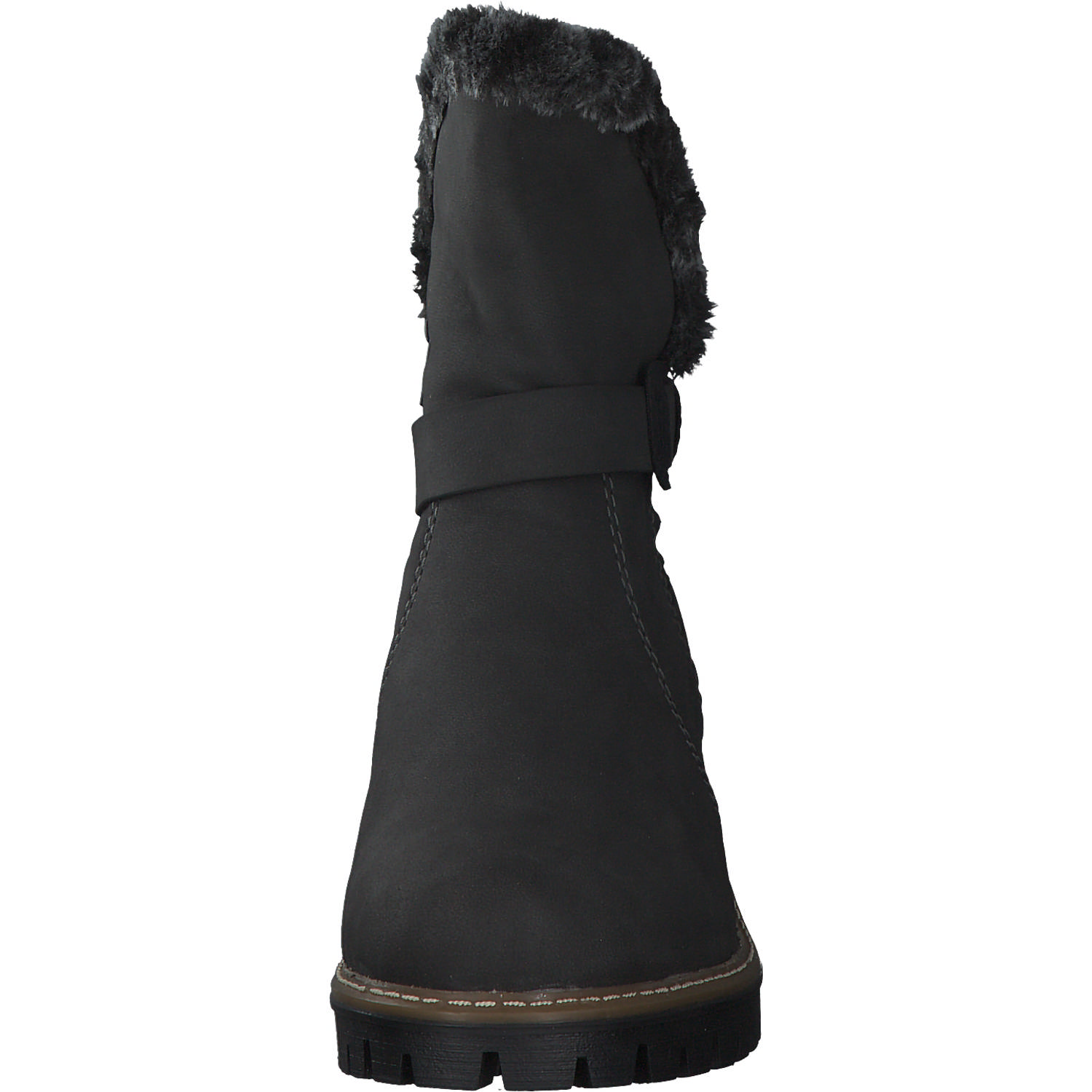 Rieker Y8674, Winterstiefeletten, Damen, Schwarz (Anthrazit)