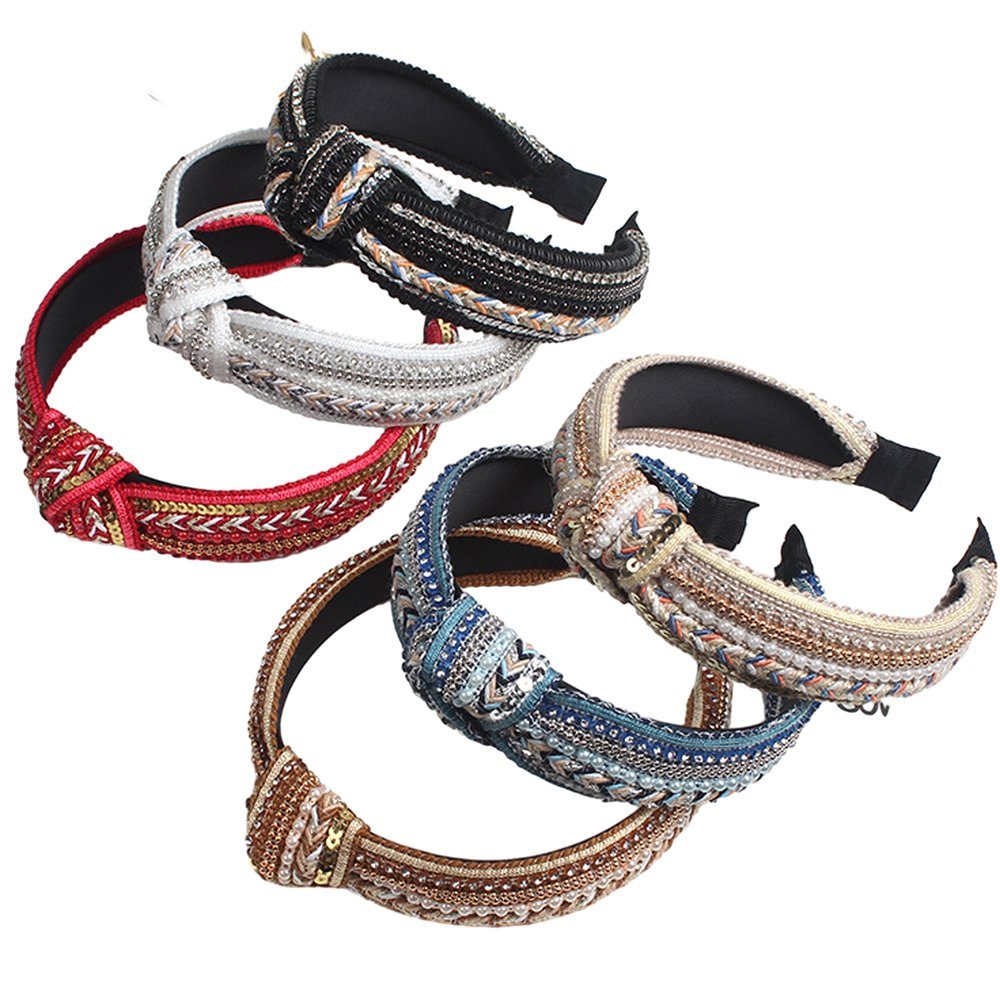 HOHEA H Haarband Haarband Damen Winter, Haarband Schminken, Haarband Mädchen, 1-tlg., Haare mit Blau, ein Geschenk einer Dame geben, Haarband Mhdchen, Haarband Kosmetik, Sommerhaarband