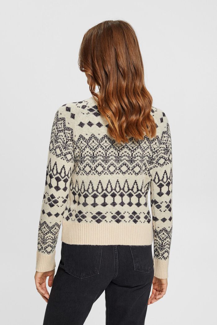 Jacquard-Pullover mit Glitzereffekt