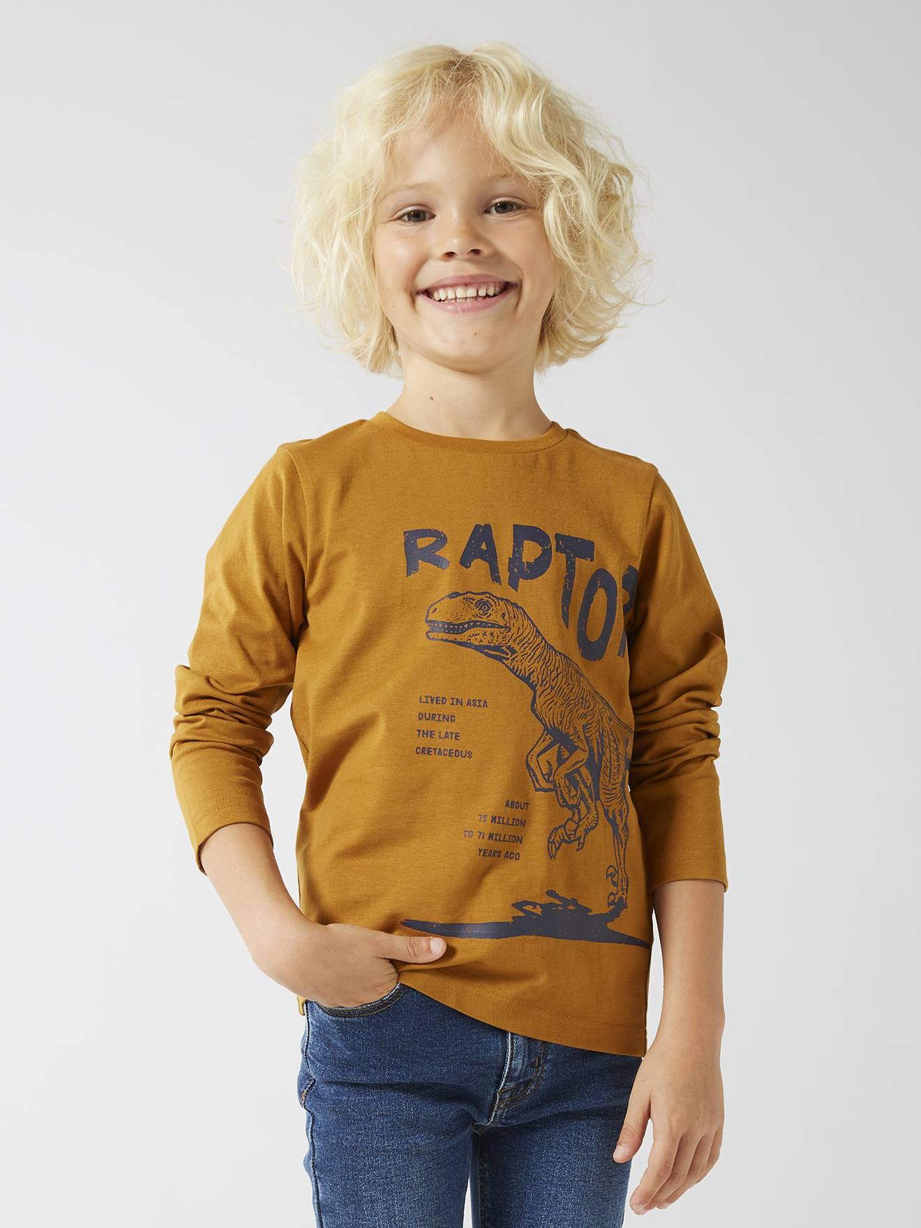 Vertbaudet Jungen Shirt BASIC Oeko-Tex - ocker