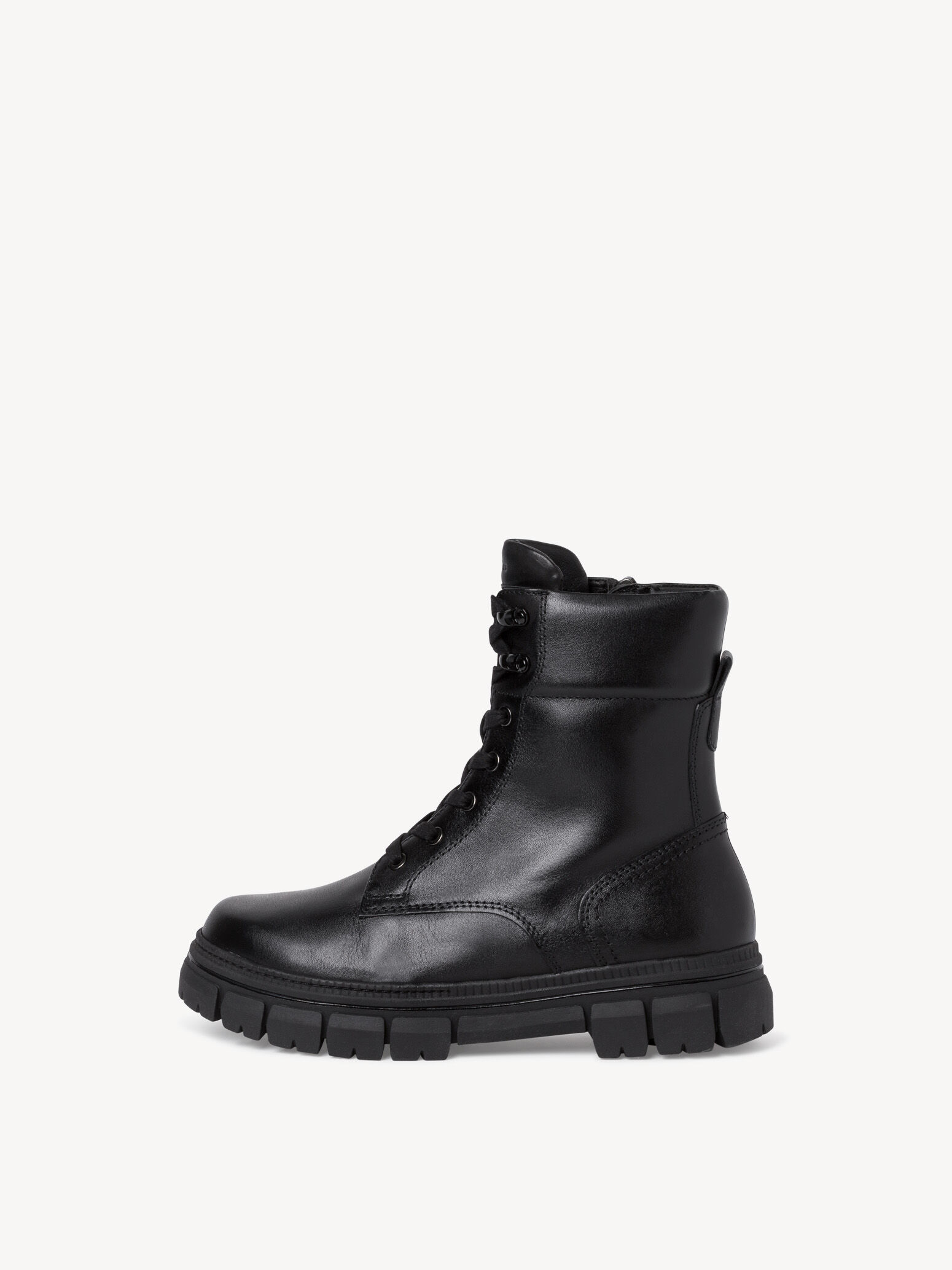 Bottine en cuir - noir