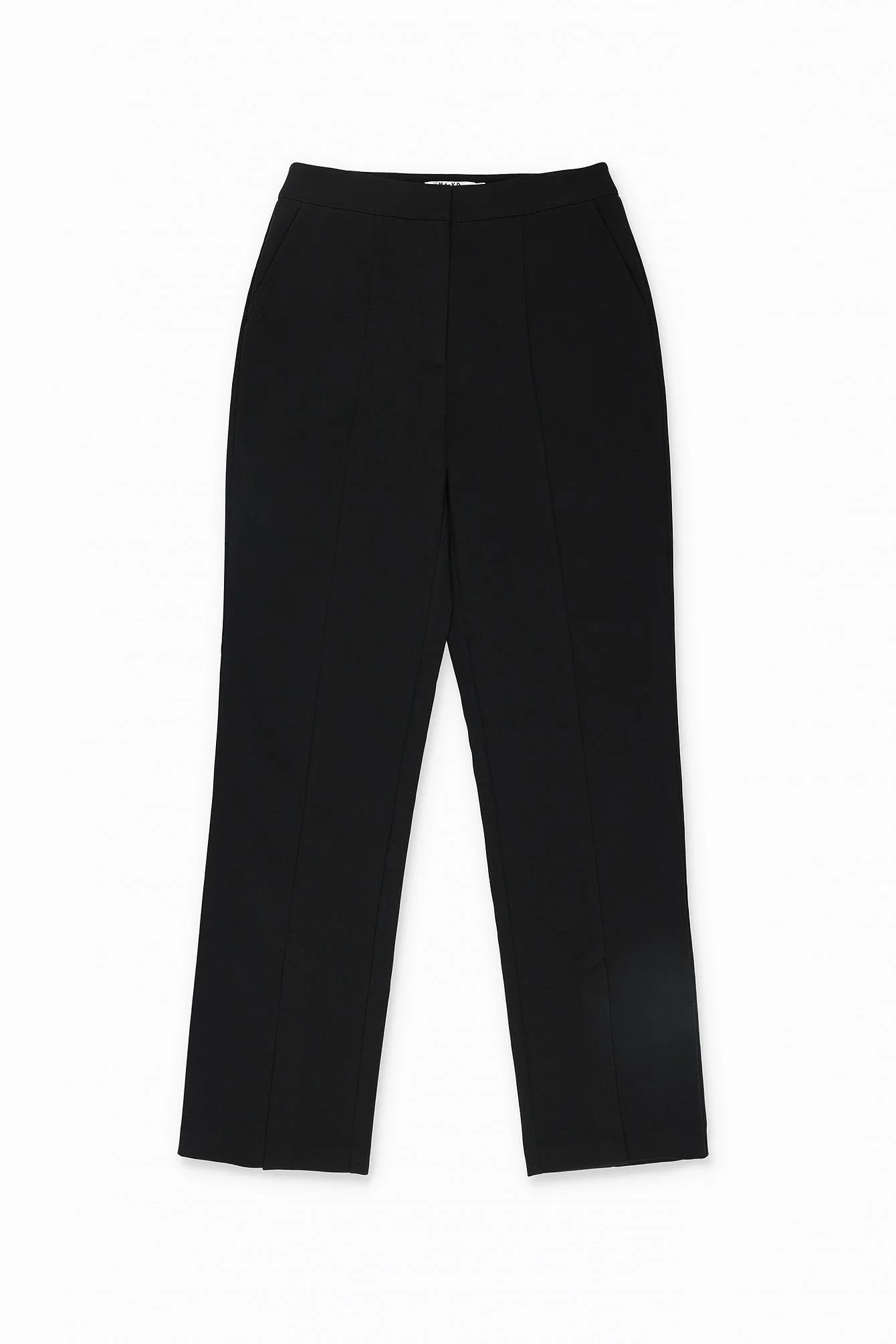 Hose mit hoher Taille und Frontschlitz