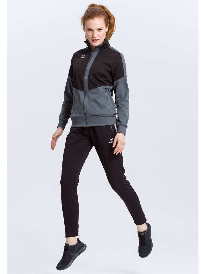 erima Squad Worker Hose in schwarz/silver grey günstig kaufen