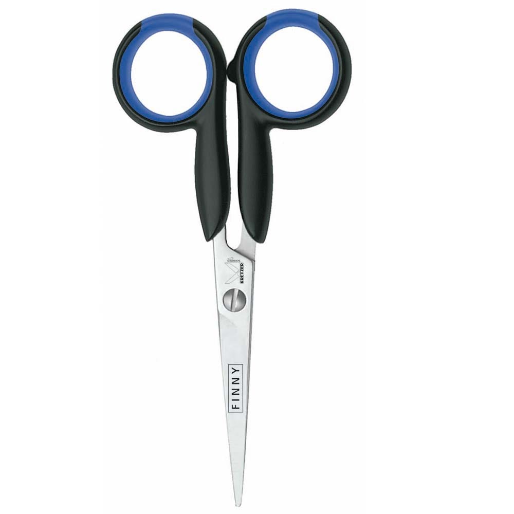 Kretzer Finny Profi schwarz-blaue Haarschere 5