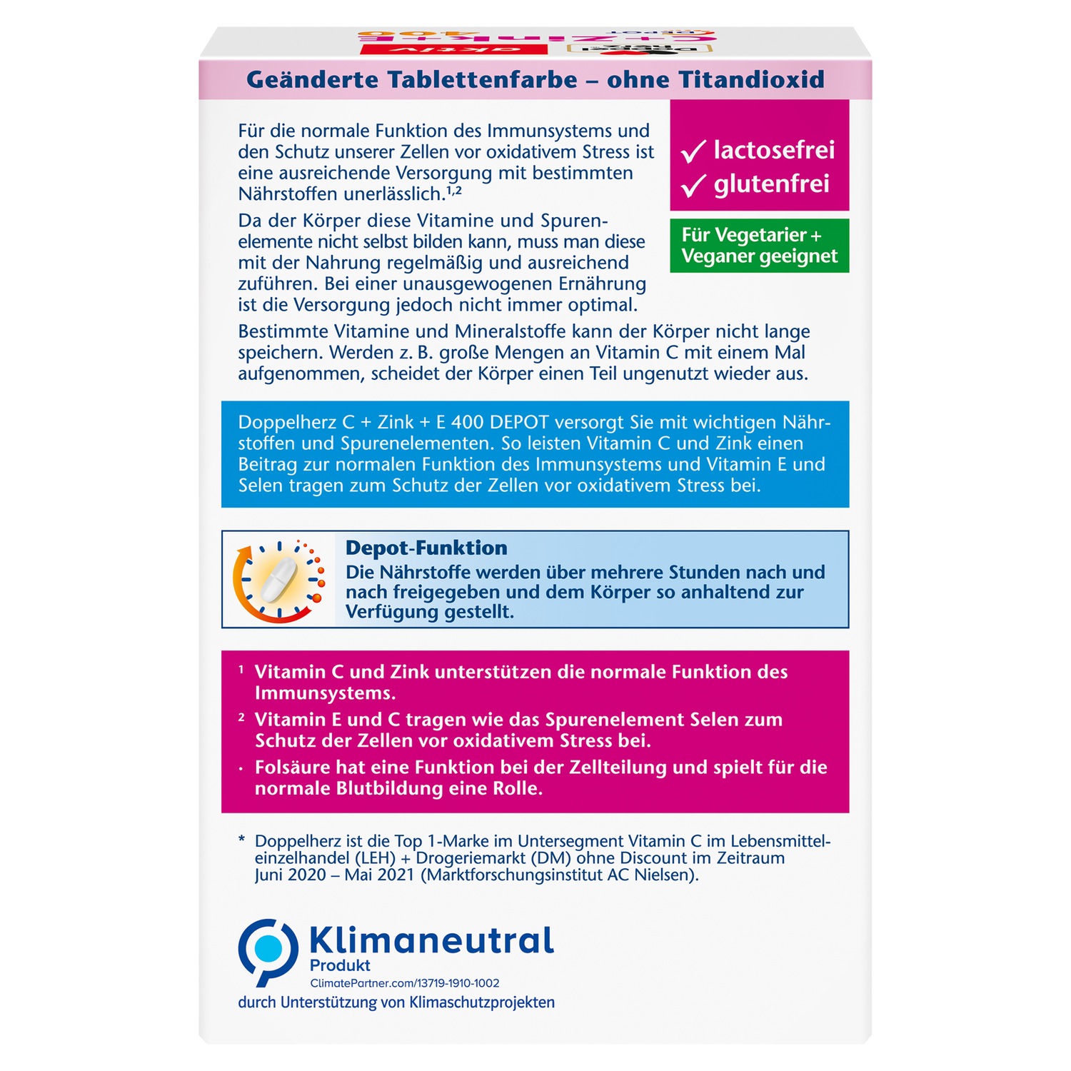 C+Zink+E Depot Tabletten