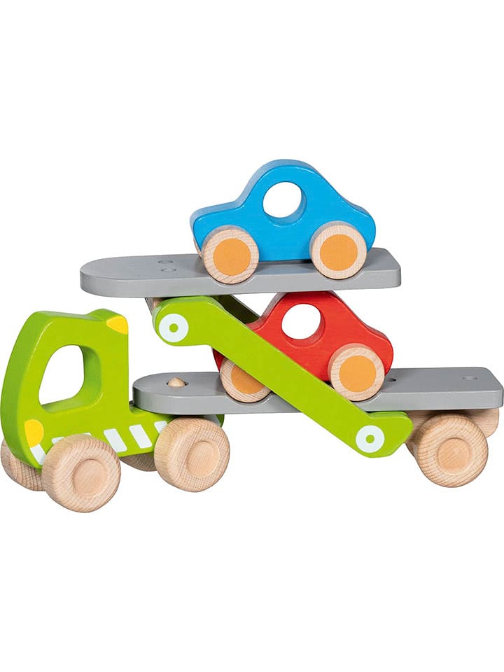 Goki Autotransporter mit 2 Fahrzeugen  - ab 2 Jahren günstig kaufen onesize