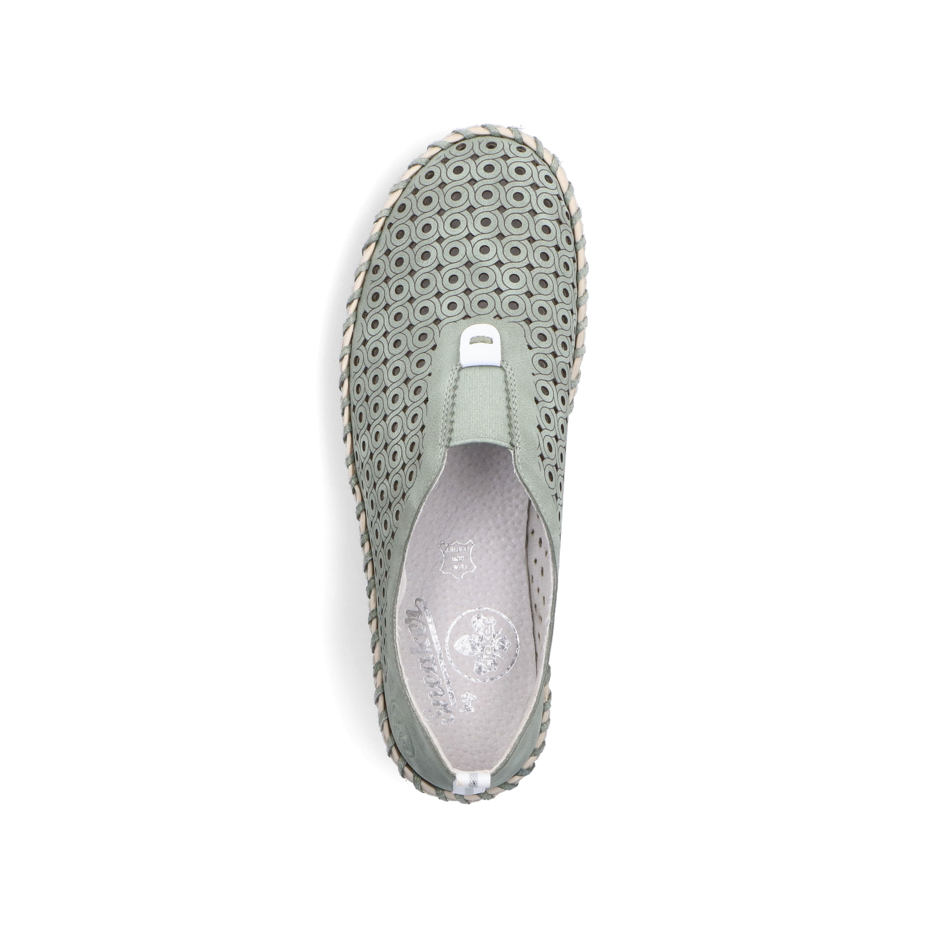 Rieker Damen Slipper khakigrün
