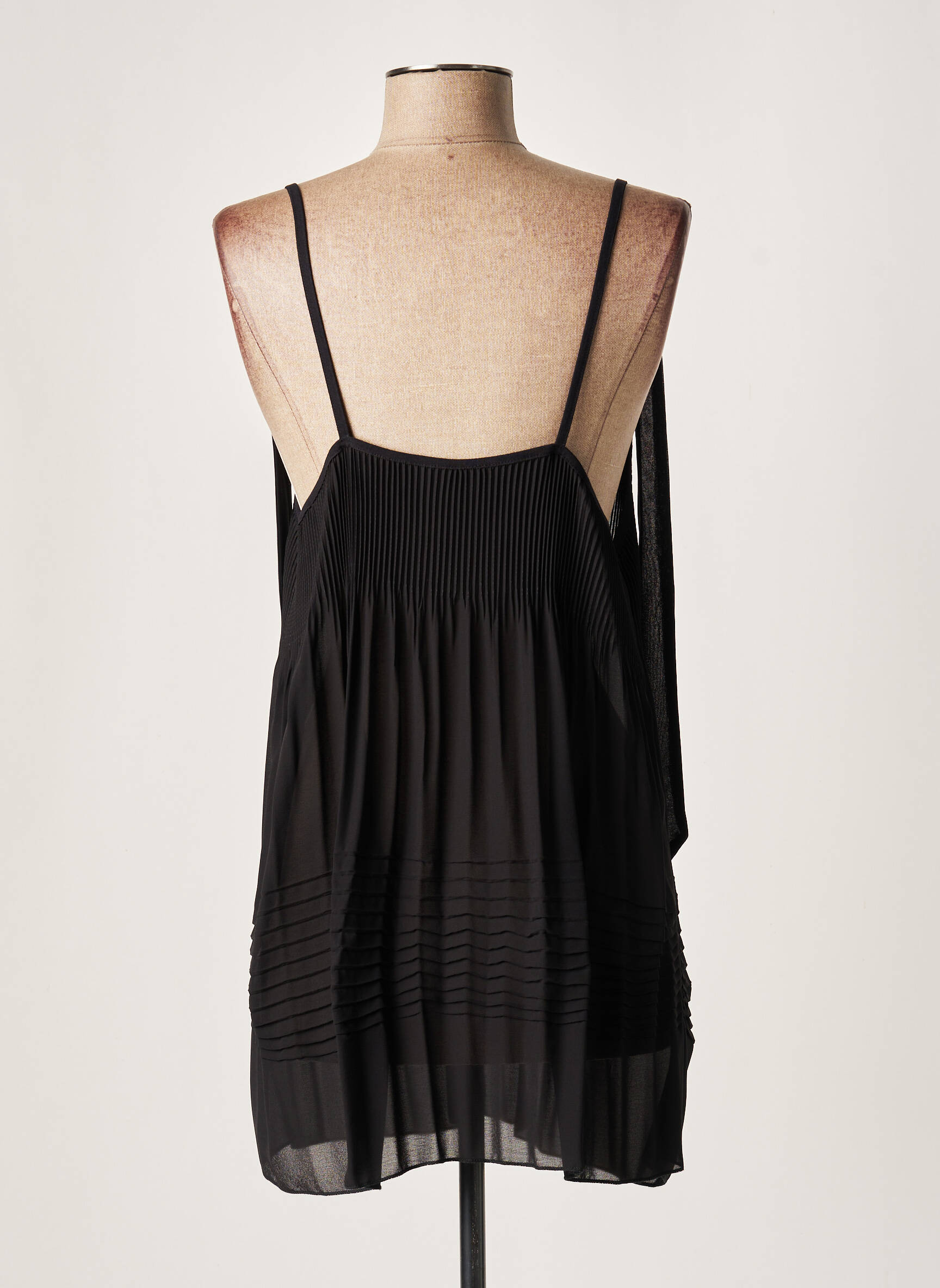 Lauren Vidal Tuniquesansmanche Femme couleur noir