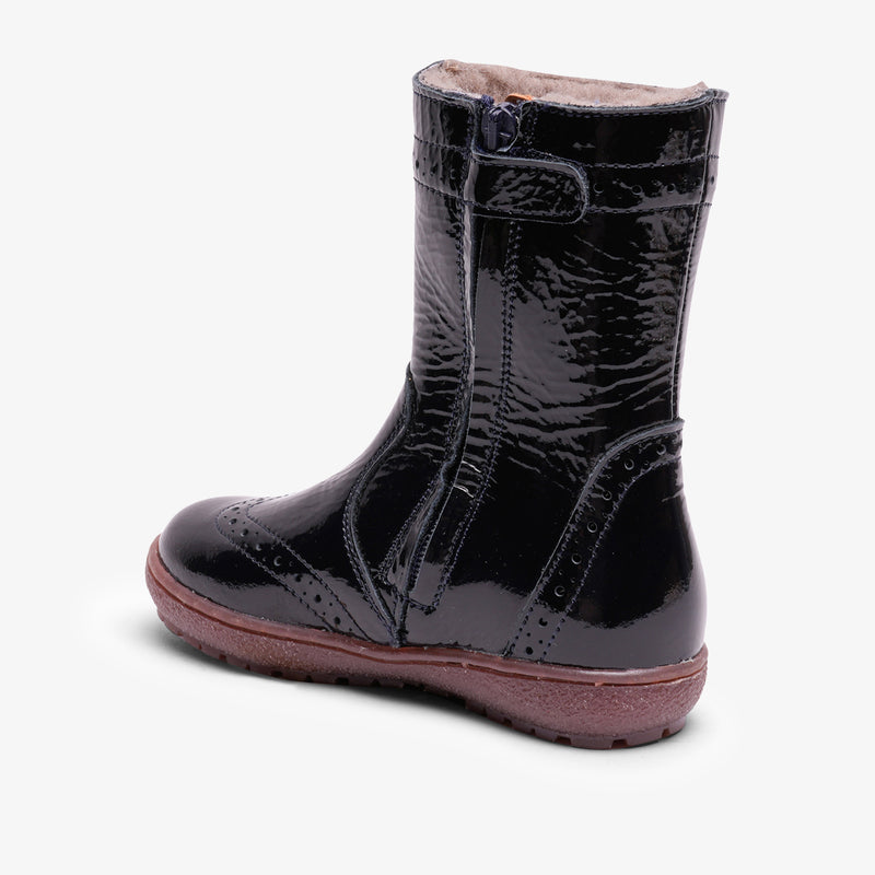 ejra tex navy patent - Blau