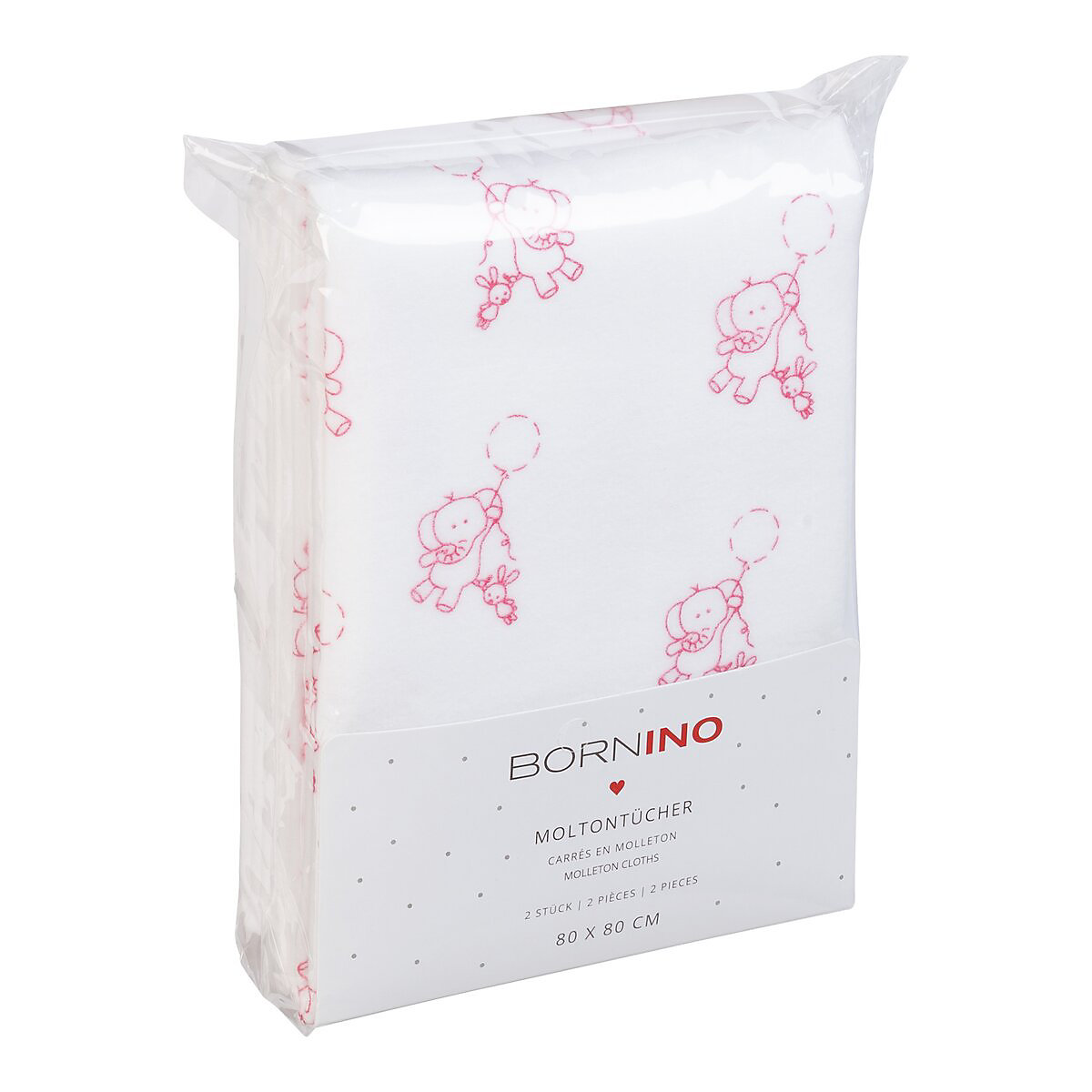 2er-Pack Moltontücher 80x80 cm