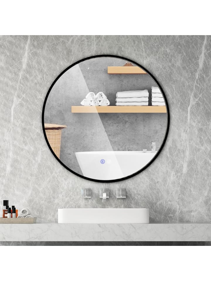 COSTWAY Badezimmerspiegel 60 cm in Silber günstig kaufen onesize