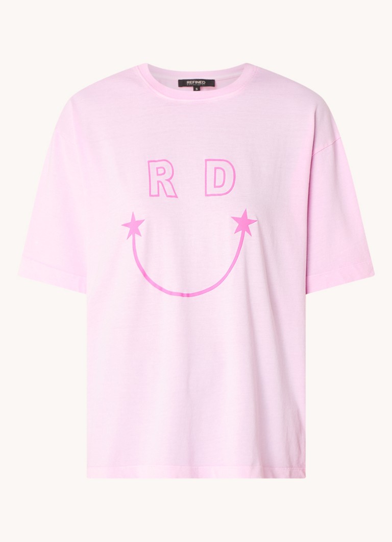 T-shirt Bruna del marchio Refined Department con logo stampato