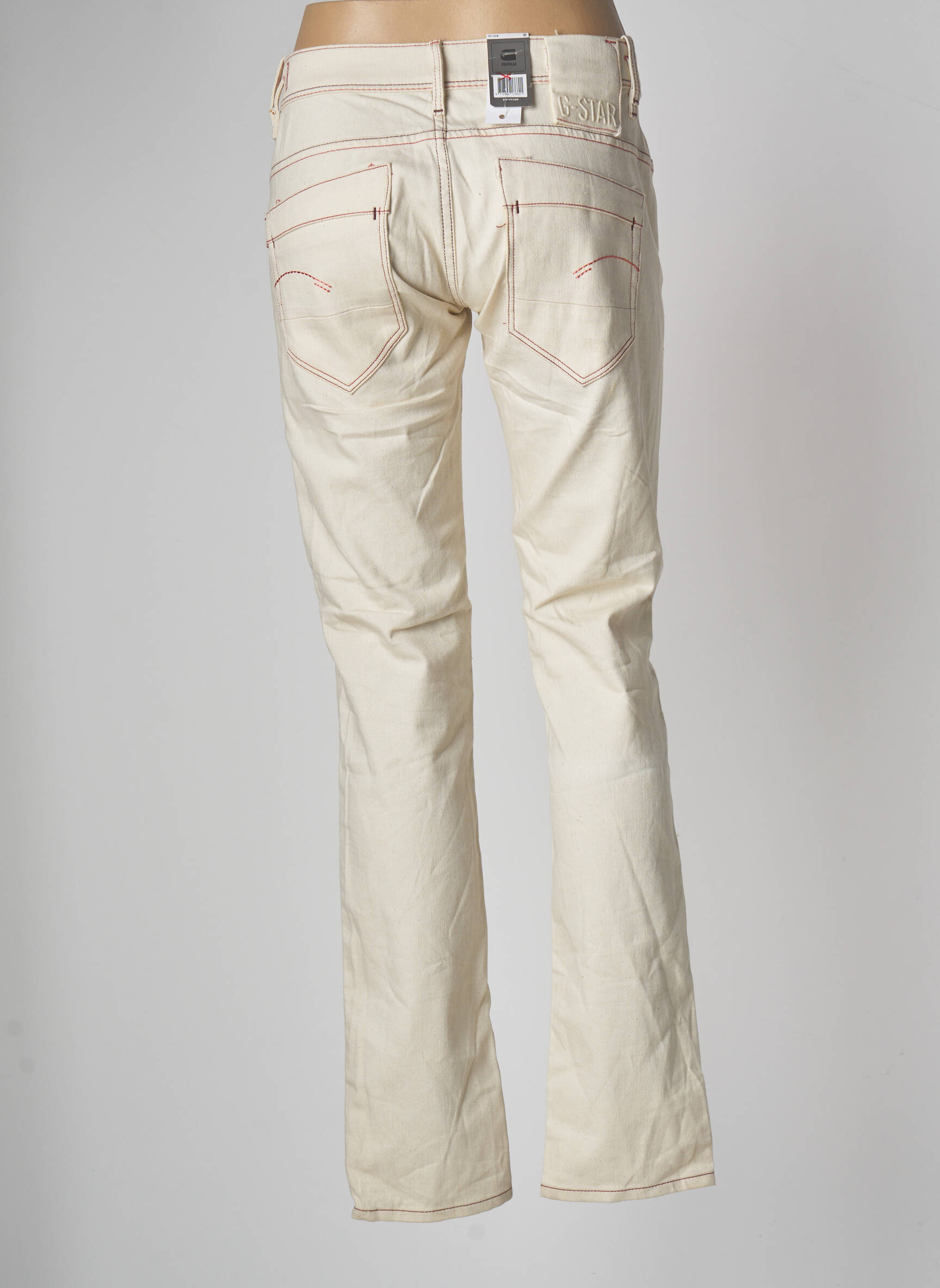 G Star Jeans Coupe Droite Femme couleur beige