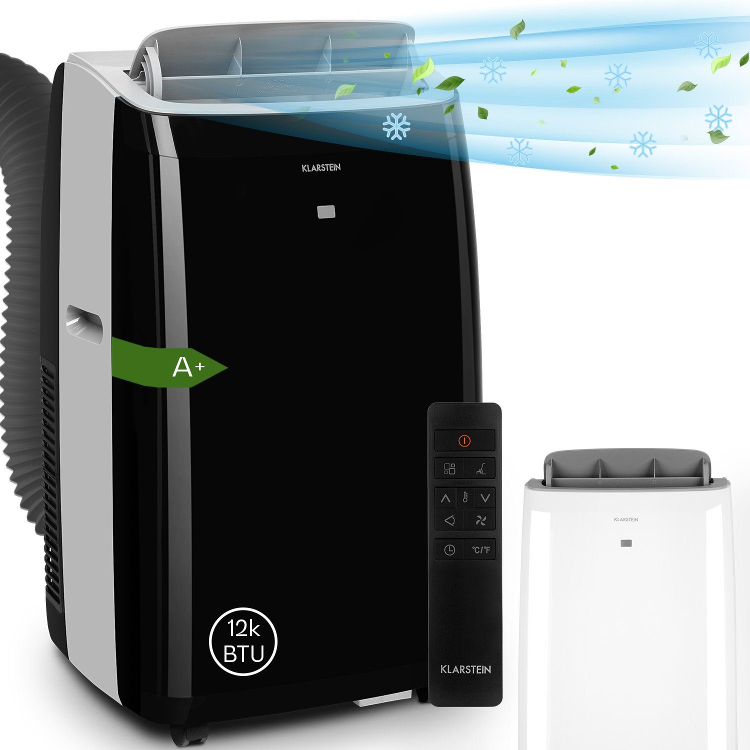 Klarstein Klimagerät Grandbreeze Eco 12K, Klimagerät mobil Air Conditioner Kühlgerät Luftkühler