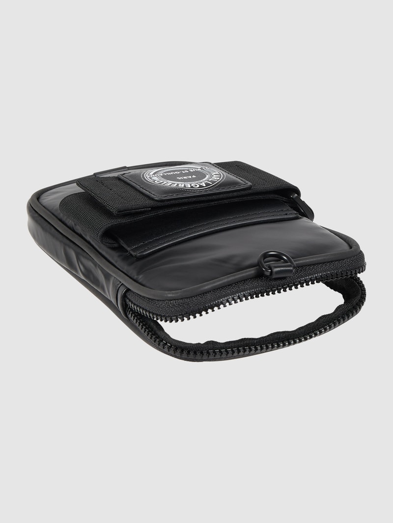 Handytasche mit abnehmbarem Gurt in schwarz